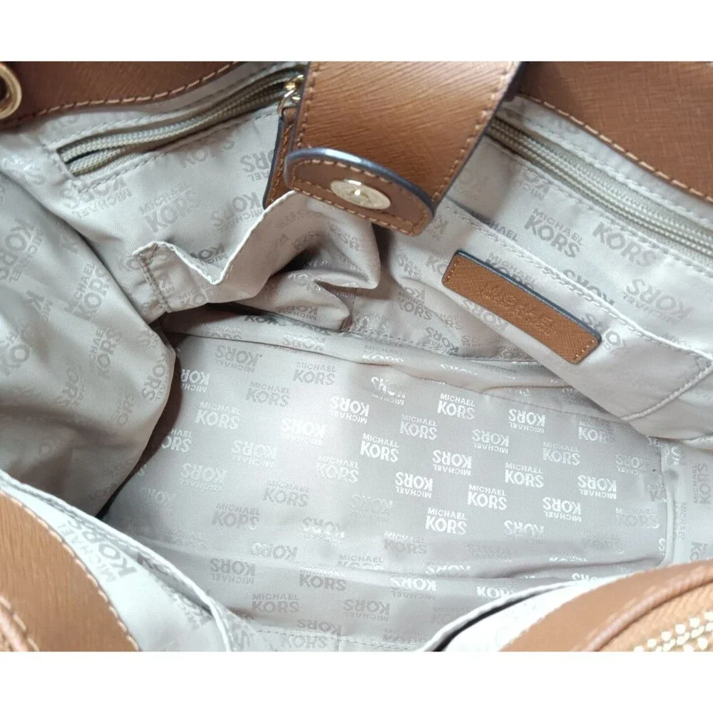 Michael Kors Kellen Ballet Satchel Handbag Medium Saffiano Leather Retail $328